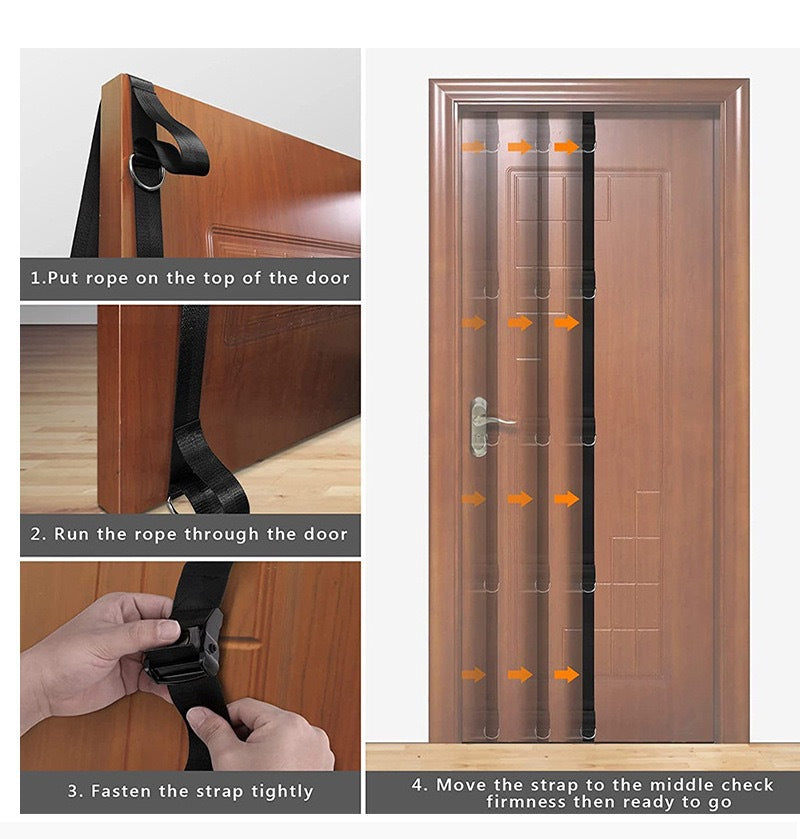Accessoires de fitness à ancrage multiple pour la maison Strap de porte portable