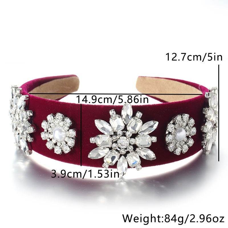 Retro Baroque Pearl Rhinestone Headband - EX-STOCK Canada