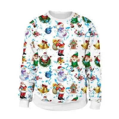 Ugly Christmas Sweater For gift Santa Deer Elf Funny Pullover - EX-STOCK Canada