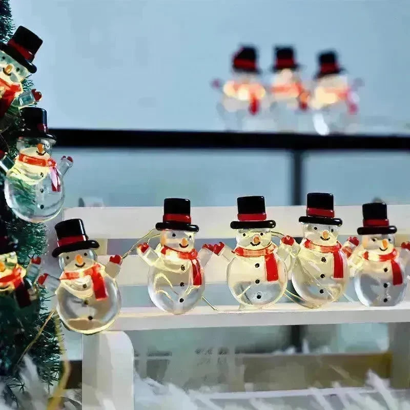 Christmas Christmas Snowman Modeling Decorative String Lights - EX-STOCK CANADA