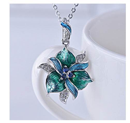 Purple Epoxy Earrings Pendant Set - EX-STOCK Canada