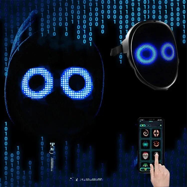 Halloween Face Masks Full Color LED Luminous Mask Face Changing Mask Party Bar Props EX-STOCK Canada