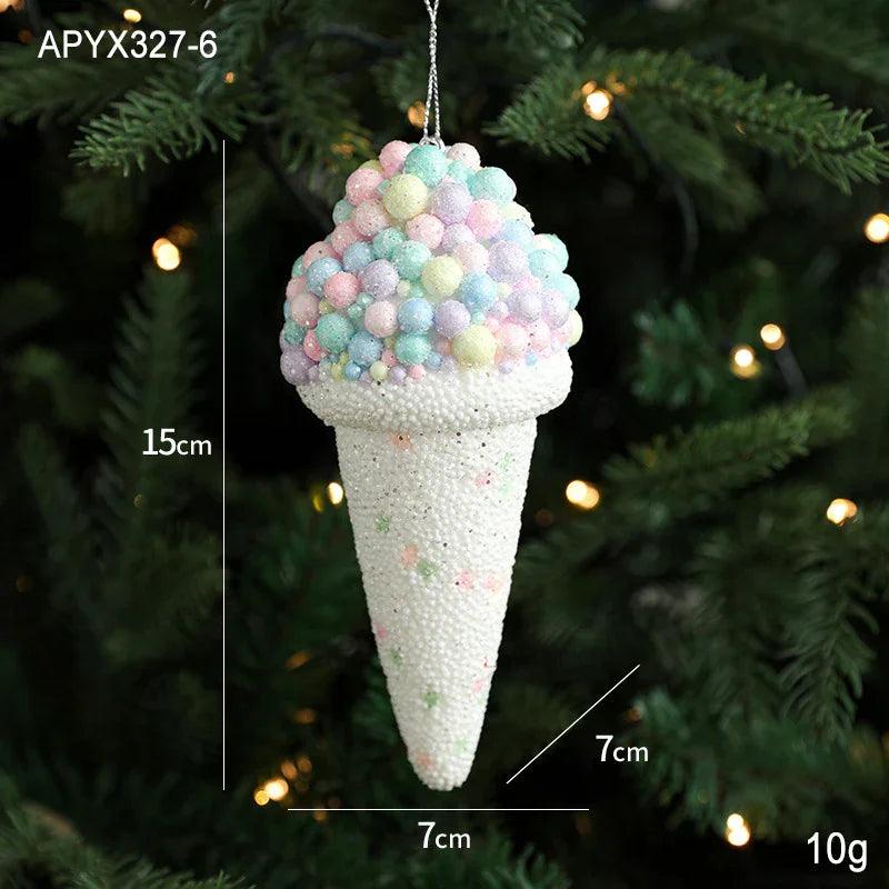 Pendentif créatif glace décoration de sapin de Noël petits éléments suspendusEX-STOCK Canada