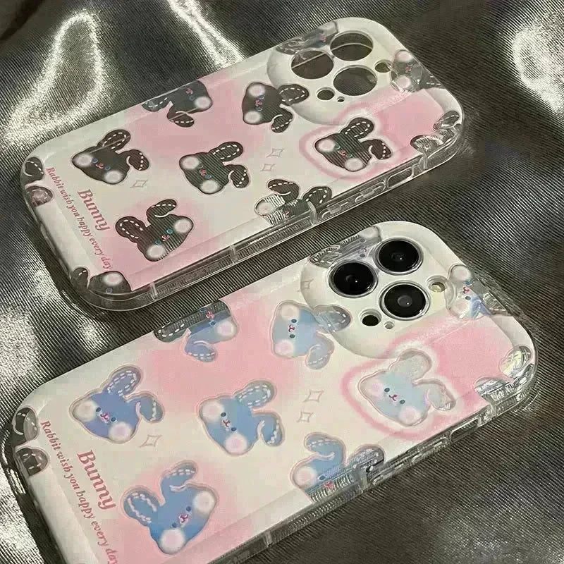 Cute Gradient Laser Rabbit Phone Case - EX-STOCK CANADA