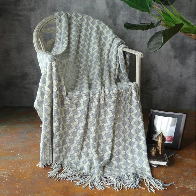 Knitted Wool Blanket Cashmere Blanket EX-STOCK Canada