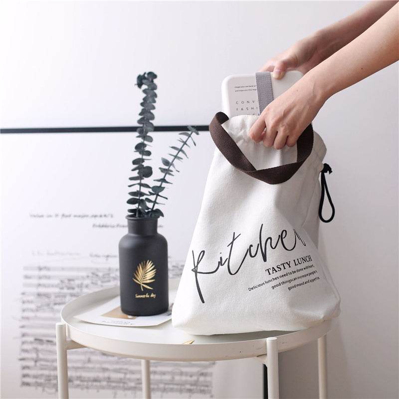 Women Drawstring Tote Lunch Bag - EX-STOCK Canada