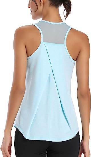 Mesh Yoga Sports Running Vest Sleeveless Workout Tank top women - EX-STOCK Canada