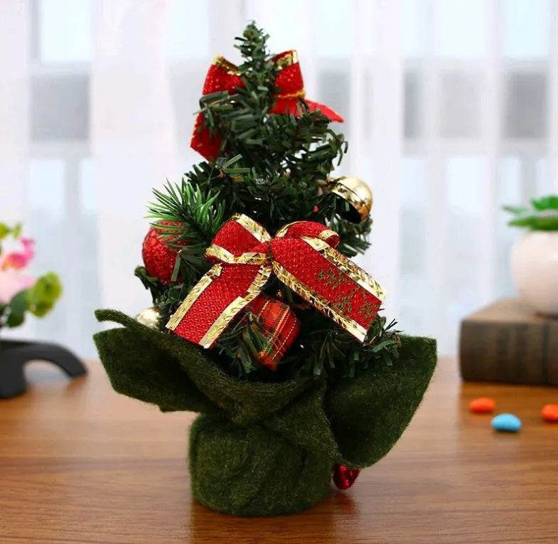 Christmas Ornaments Tree 20cm Mini Christmas Decoration Tree Christmas Day Mall Decoration Desktop Ornaments Small Tree - EX-STOCK Canada