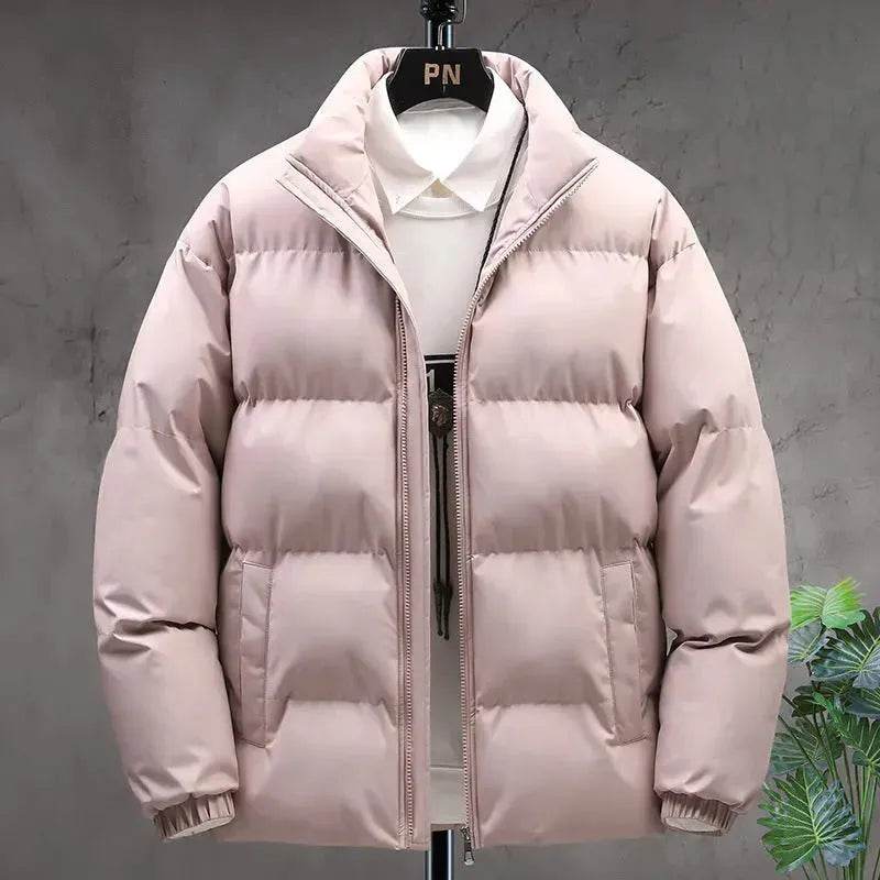 Winter Cotton padded Velvet Thick Stand Collar Rain Puffer Jacket for men - EX-STOCK Canada