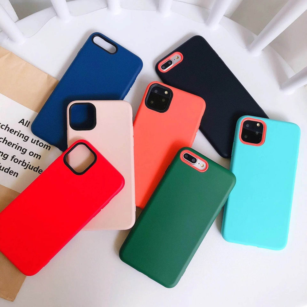 Plain Soft Silicone Mobile iphone phone case Unisex - EX-STOCK Canada