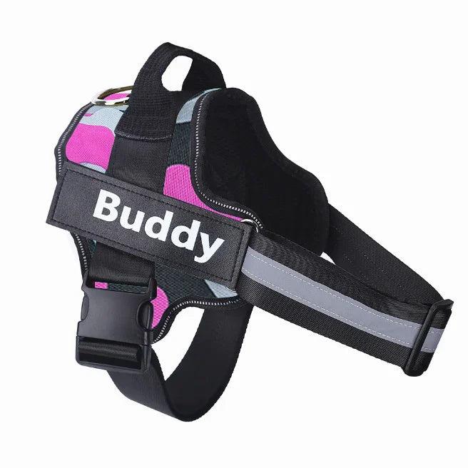 Harnais pour chien personnalisé ANTI-TRACTION Réfléchissant Respirant Harnais ajustable pour animaux de compagnie Gilet pour petit et grand chien Patch personnalisé Fournitures pour animauxEX-STOCK Canada