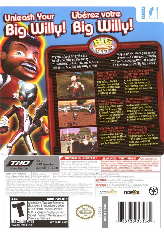 Destroy All Humans! Big Willy Unleashed