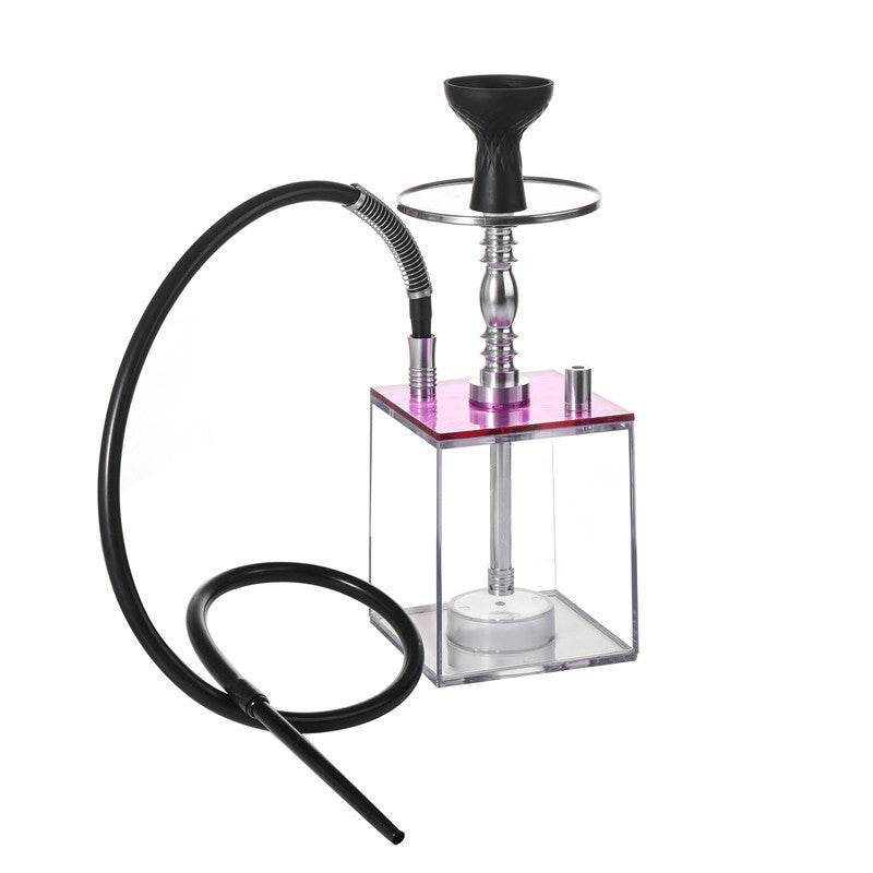 Arabic hookah with light full set of acrylic LED square pot - EX-STOCK Canada
