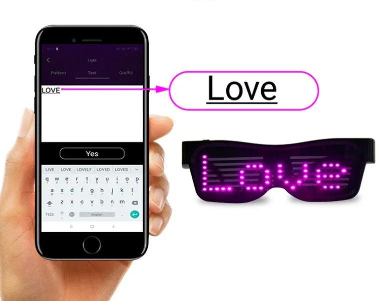 Multicolor Party LED Glasses Dynamic Flashing LED Glasses EX-STOCK Canada