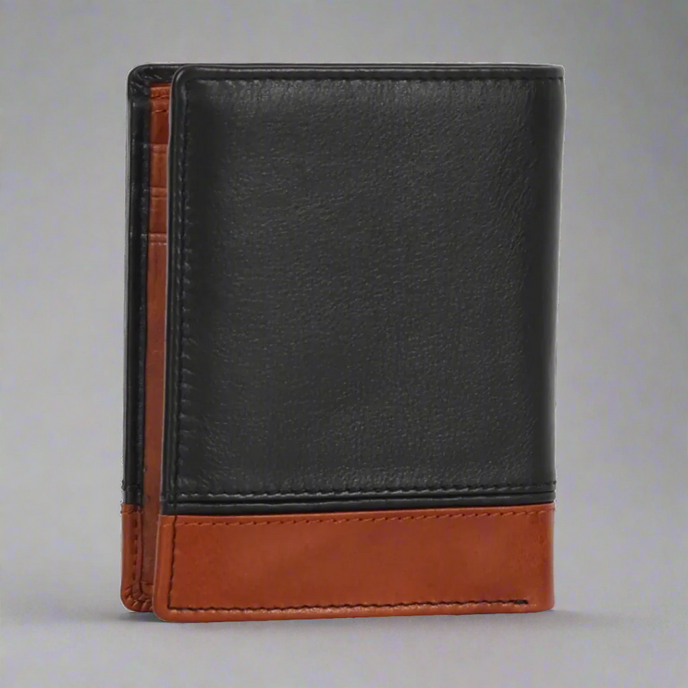 Cartera de cuero vertical para hombre METEX-STOCK Canada