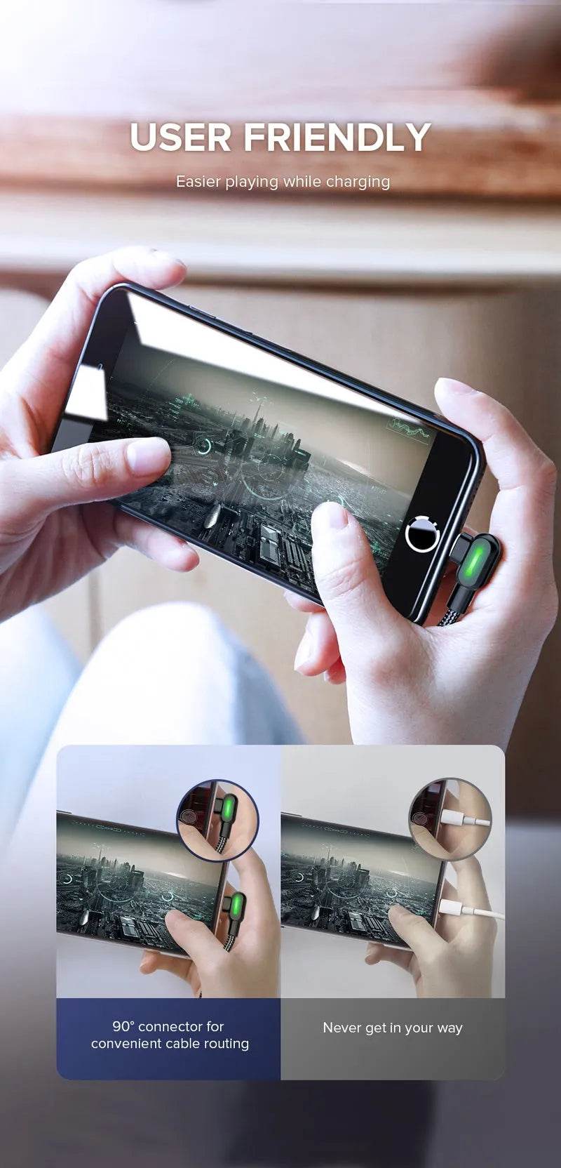 USB Cable Fast Charging Mobile Phone Charger - EX-STOCK Canada