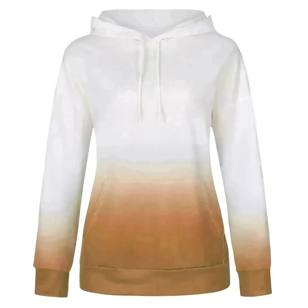 Women Tie-dye print hooded long sleeves - EX-STOCK CANADA