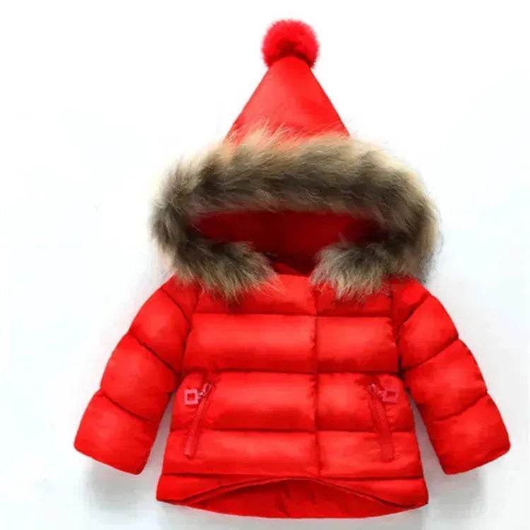 New born Baby Hooded Winter Jacket toddler winter coat Baby parka coat 5t winter Faux fur jacket - EX-STOCK Canada