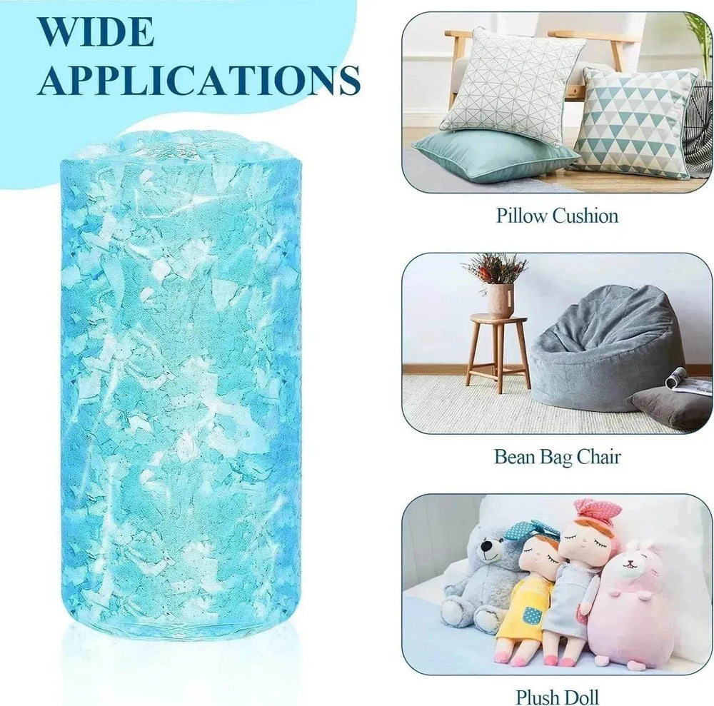 5lbs Bean Bag Filler, Shredded Memory Foam Filling For Bean Bag Chair, Dog Beds, Cushions Pillows, Added Gel Particles - EX-STOCK Canada