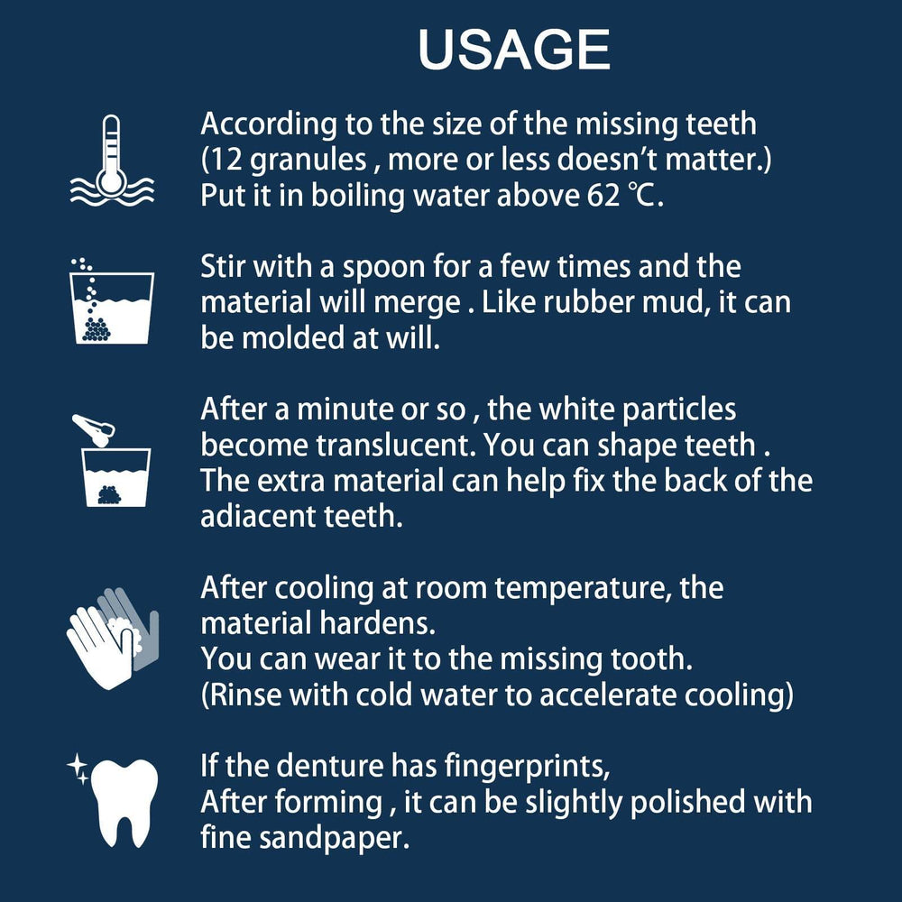 Denture Decorative Teether Set, Halloween Vampire Makeup Dress Up Fake Tooth Glue Teeth Props - EX-STOCK Canada