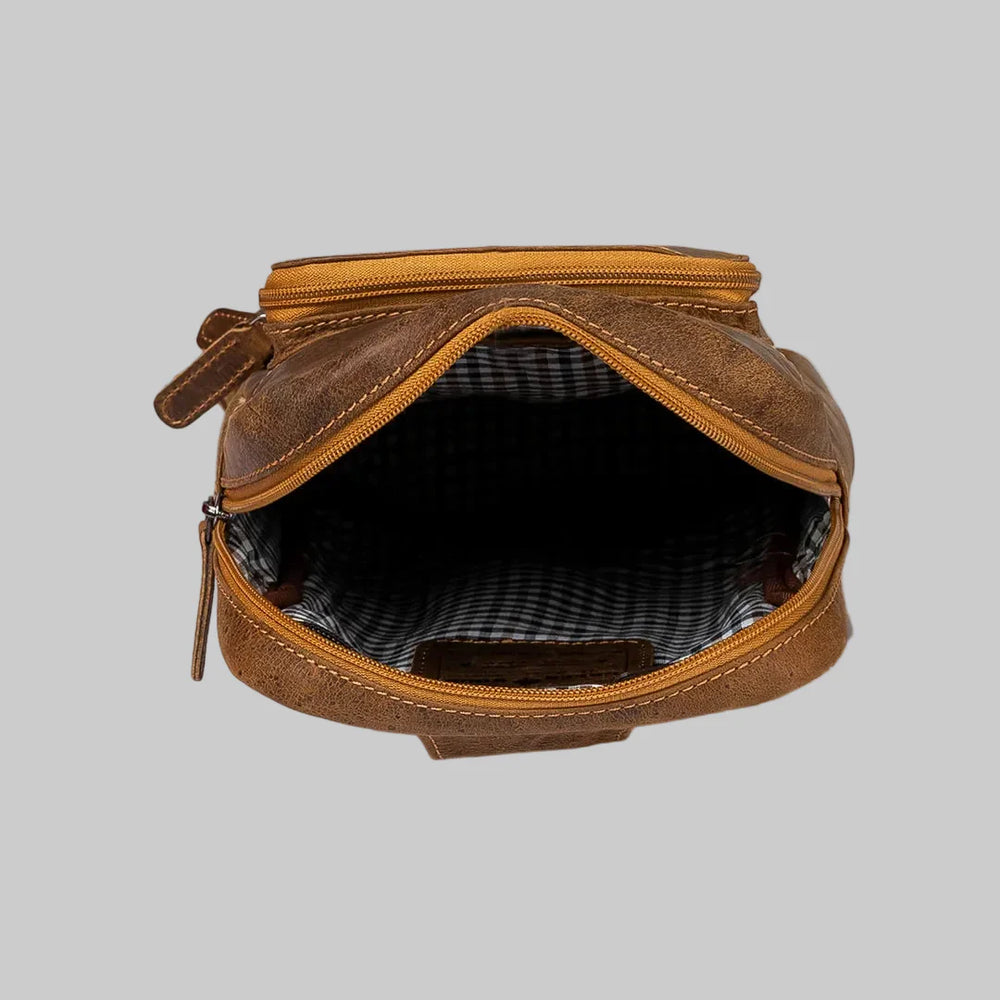 Greenwood Leder Hamilton Umhängetasche RucksackEX-STOCK Canada