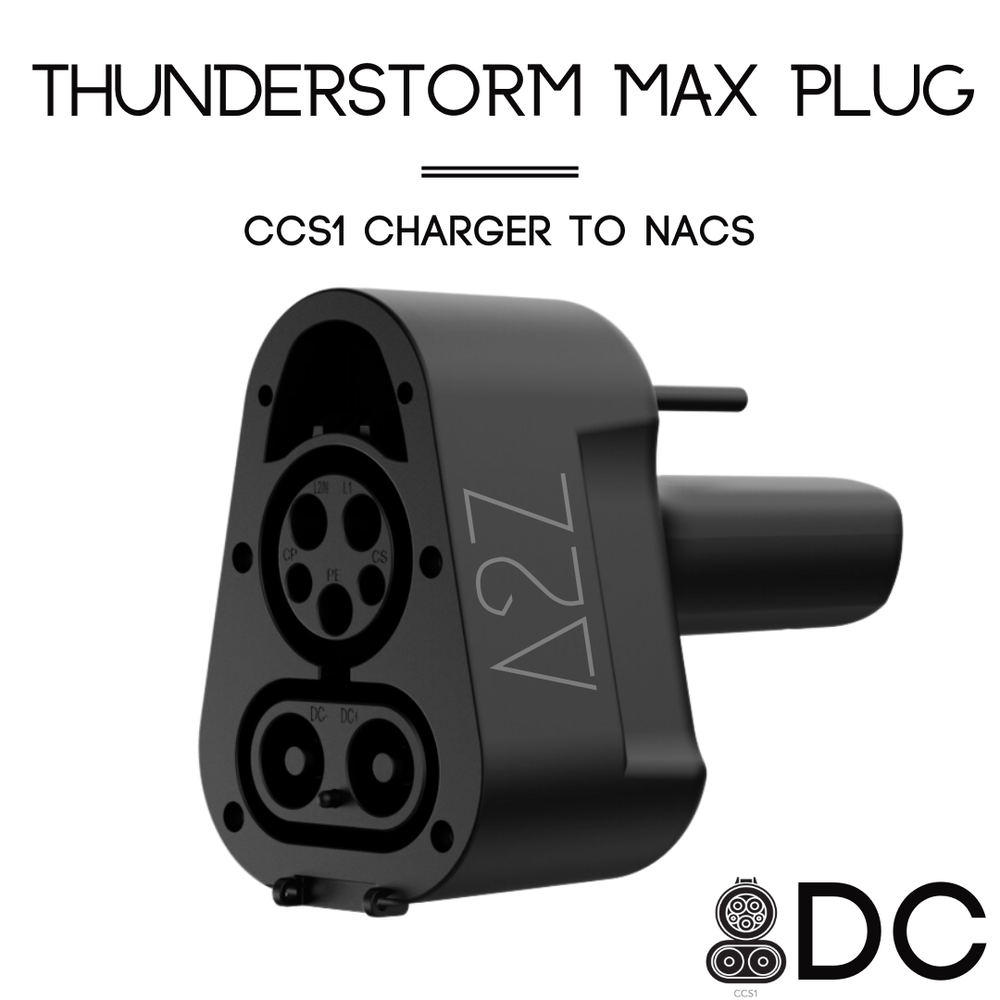 Chargeur CCS1 pour Cybertruck | DC | Certifié UL2252/CSA-C22.2 | Le Thunderstorm Max Plug