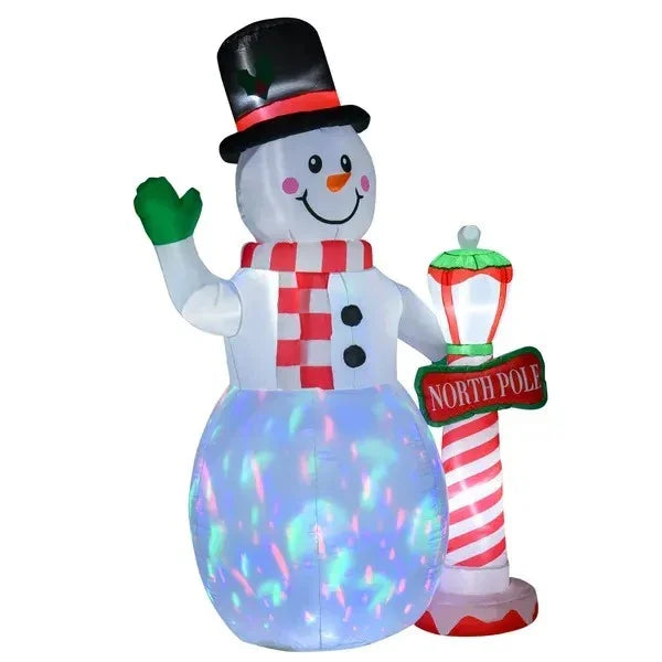 7.9 Feet Christmas Inflatable Snowman Decoration Airblown Lighted For Home Indoor Outdoor Garden Lawn Decoration Party Prop EX-STOCK Canada