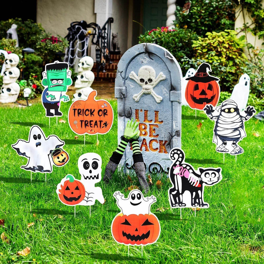 METBOU Halloween Decoration Outdoor Set Of 8 Halloween Decoration Patio Ornaments-Selling On Amazon Is Prohibited - EX-STOCK Canada