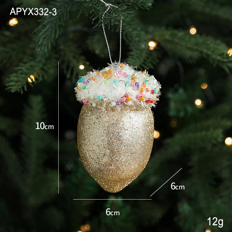 Pendentif créatif glace décoration de sapin de Noël petits éléments suspendusEX-STOCK Canada
