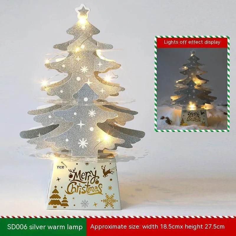 Christmas Decorations Mini Desktop Christmas Greeting Card Ornaments - EX-STOCK Canada