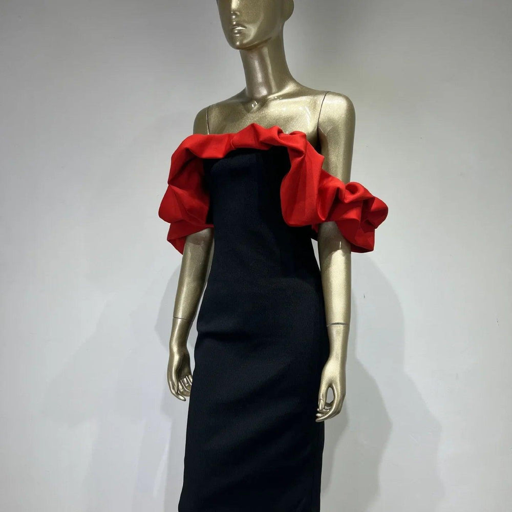 Bandage One-piece Dress European And American Elegant Off-neck Party Dress EX-STOCK Canada