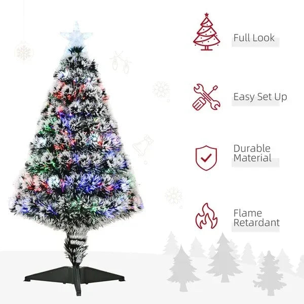 3ft Pre-Lit LED Optical Fiber Christmas Tree W Stand EX-STOCK Canada