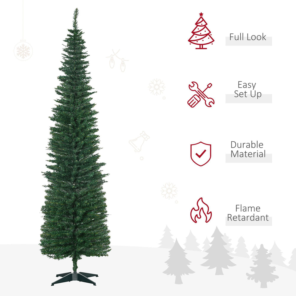 Sapin de Noël artificiel fin en PVC de 7' avec 390 branchesEX-STOCK Canada
