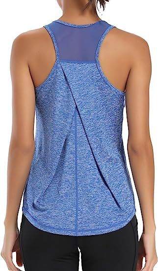 Mesh Yoga Sports Running Vest Sleeveless Workout Tank top women - EX-STOCK Canada