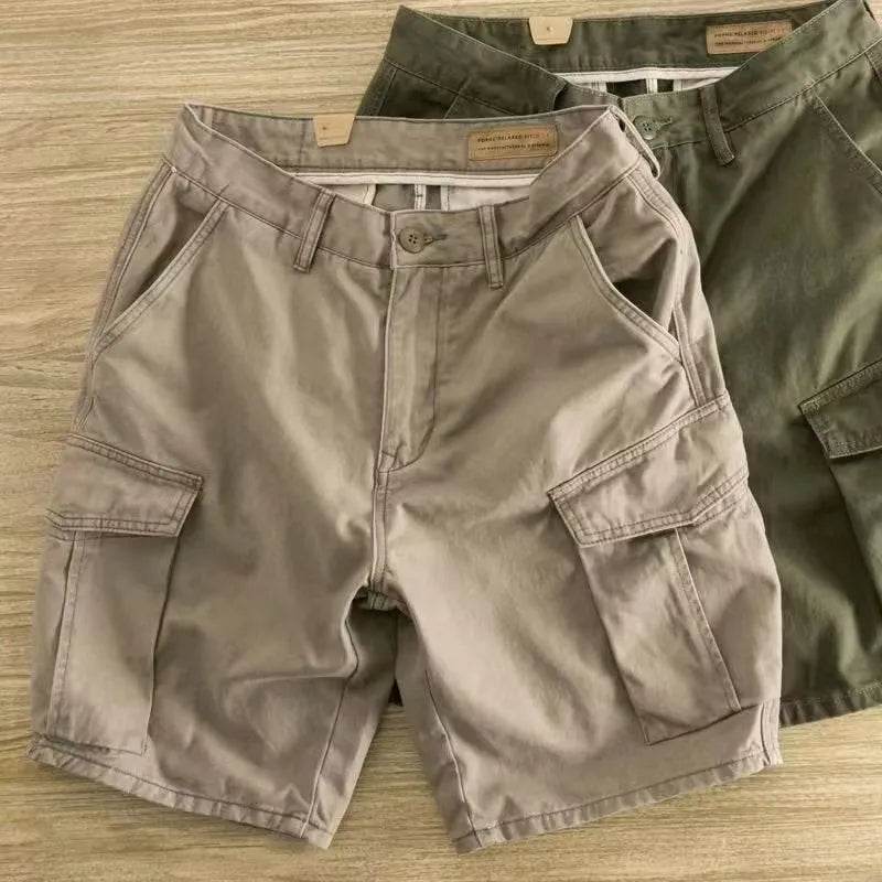 Workwear Casual Men's Loose Summer All-matching Straight Fifth Cargo short Pants - EX-STOCK Canada