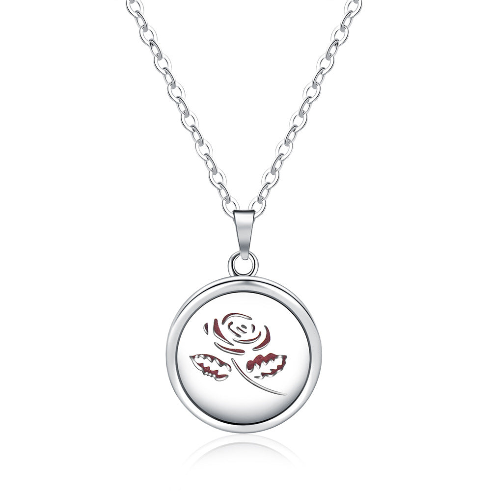 Collar con Caja de Perfume Redonda y Abierta - EX-STOCK Canada