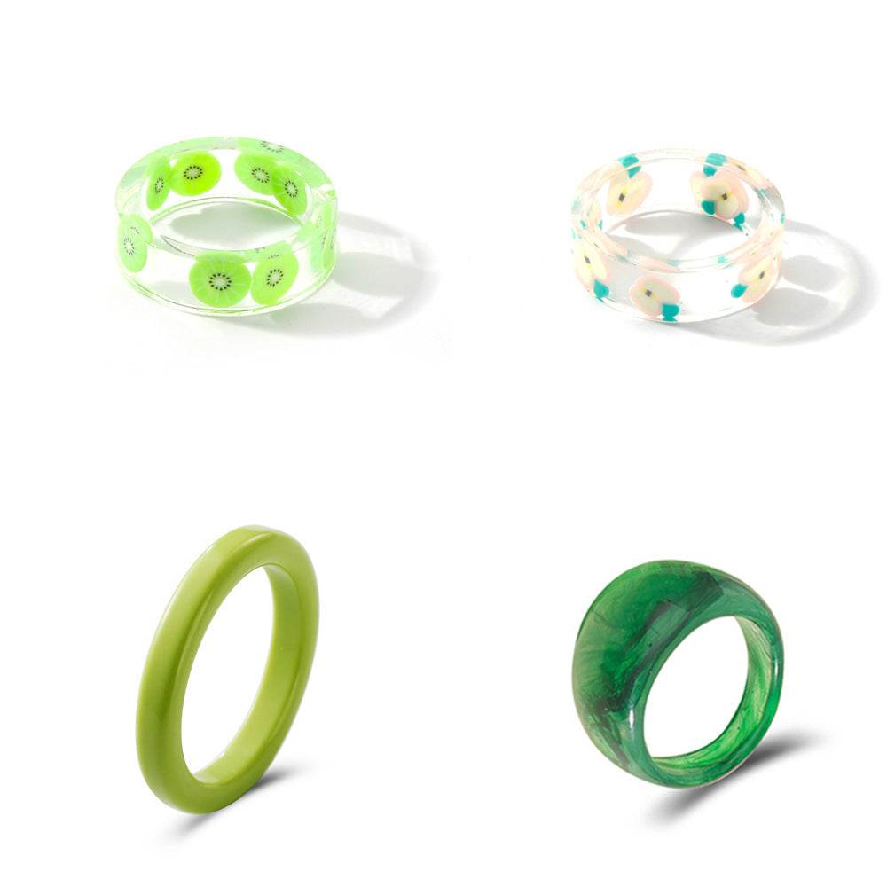 Fashion Transparent Resin Ring - EX-STOCK Canada