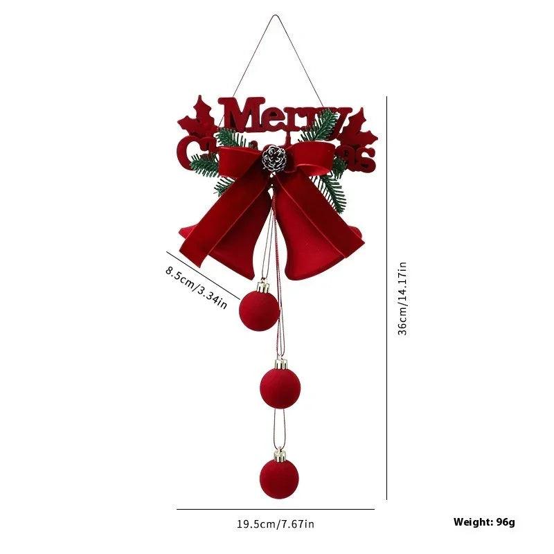 Décorations suspendues pour sapin de Noël dans des vitrines exquises, ornements, décoration d'ambiance pour fête de festival, accessoires, cloches de NoëlEX-STOCK Canada