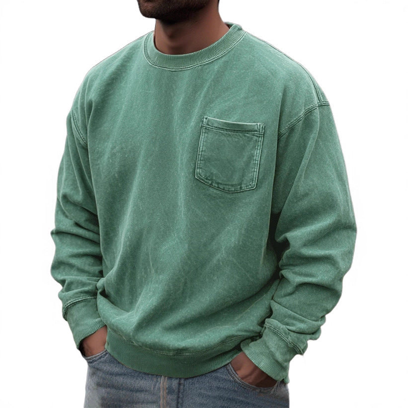 Men's Pullover Round Neck Long Sleeves Sweater EX-STOCK Canada
