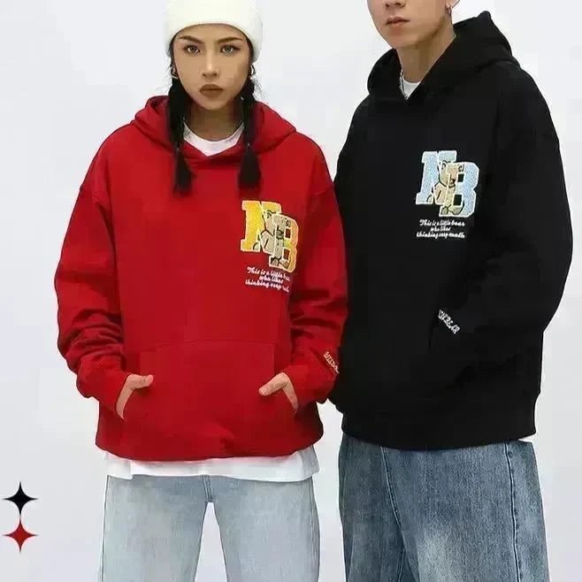 Casual Fall Unisex Oversized Hoodie Pullover sweatshirts Street style - EX-STOCK CANADA