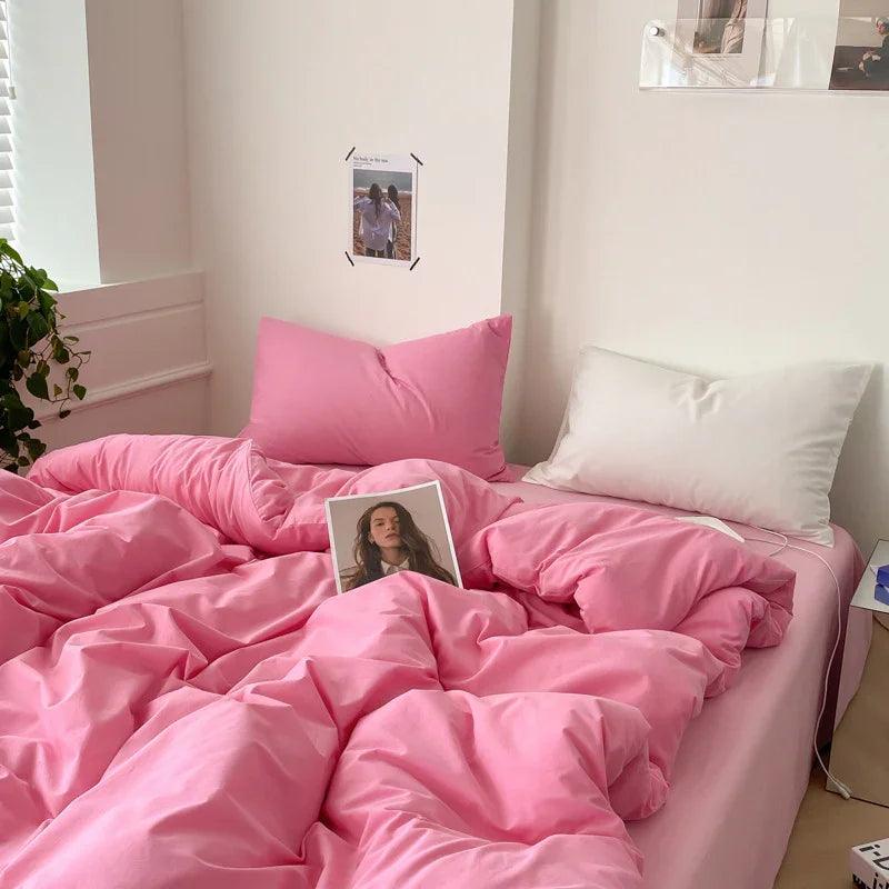 Four-piece Cotton Bed Sheet Duvet Cover Duvet Cover Bedding EX-STOCK Canada