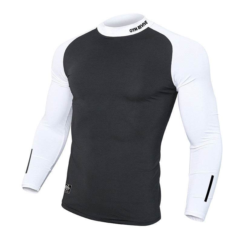 Muscle fit Long sleeve Gym shirt Sports Leisure Top for men - EX-STOCK Canada