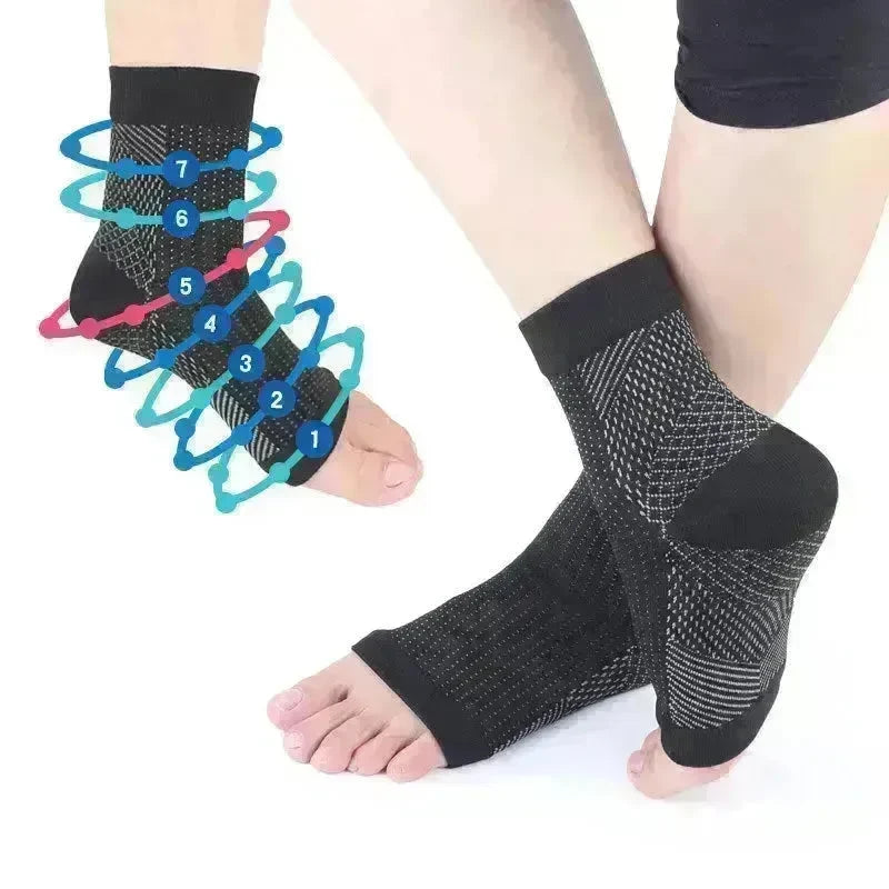 Foot Compression Sports Ankle Brace Socks Relieve Swelling Unisex - EX-STOCK CANADA