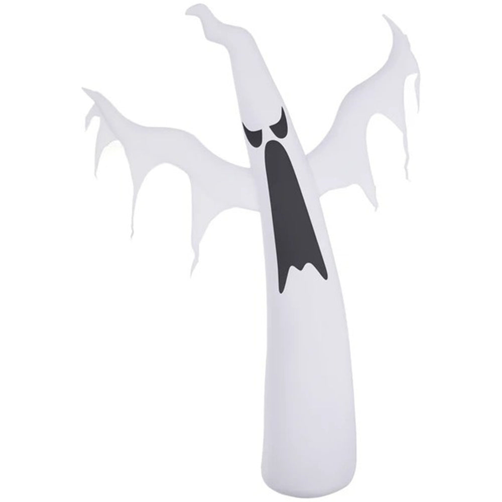 6FT Tall Halloween Inflatable White Ghost, Outdoor Blow Up Yard Decoration With LED Lights For Garden, Lawn, Party, Holiday EX-STOCK Canada