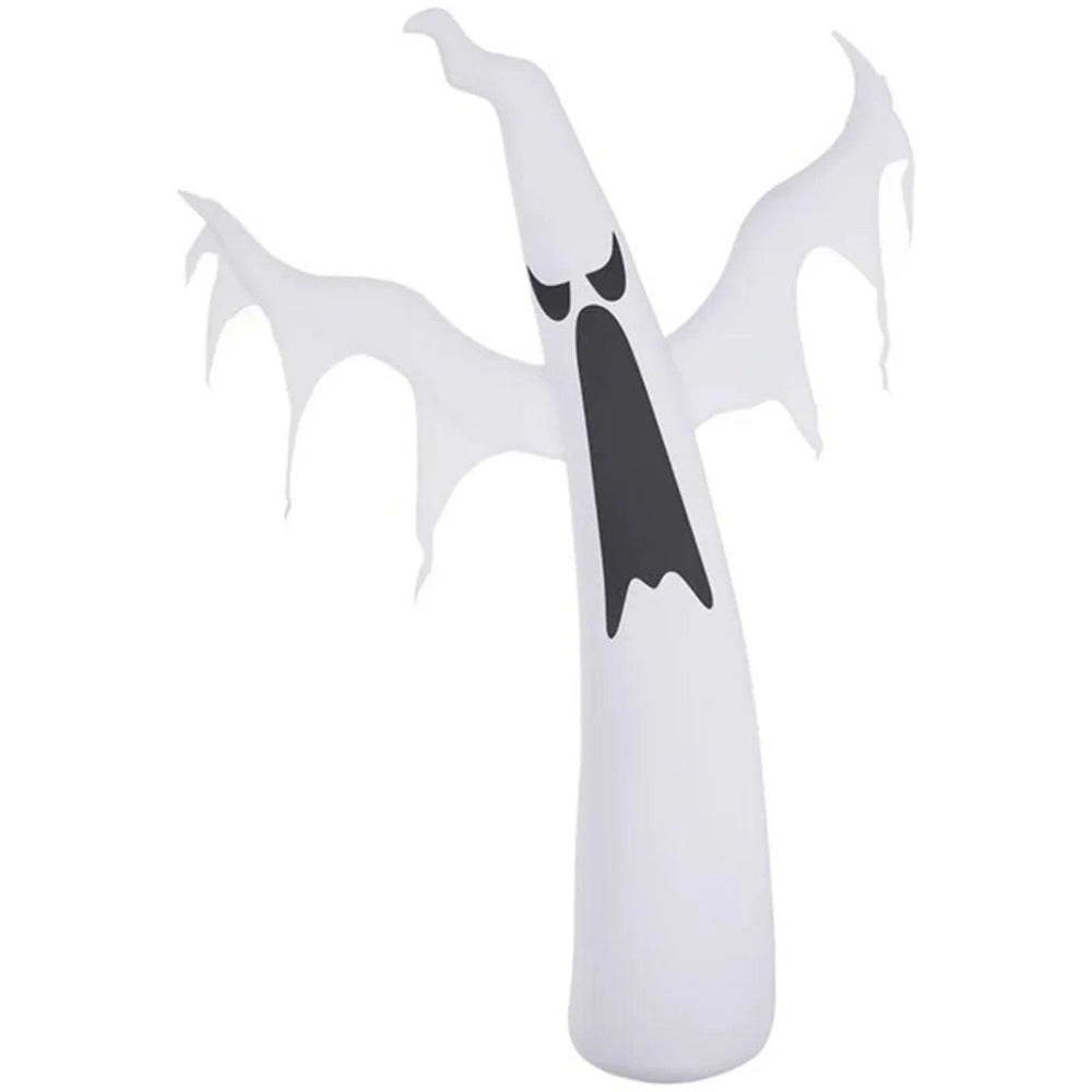 6FT Tall Halloween Inflatable White Ghost, Outdoor Blow Up Yard Decoration With LED Lights For Garden, Lawn, Party, Holiday EX-STOCK Canada