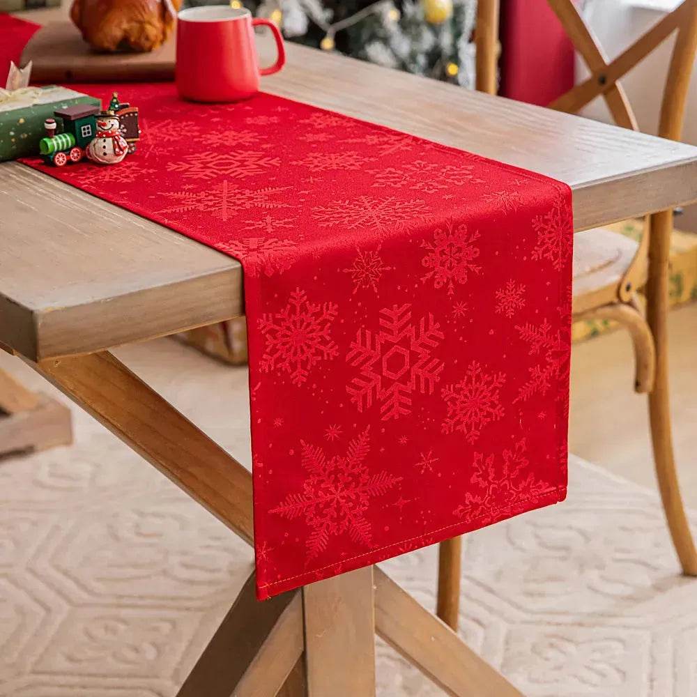 Christmas Table Runner Dark Jacquard Dining Table - EX-STOCK Canada