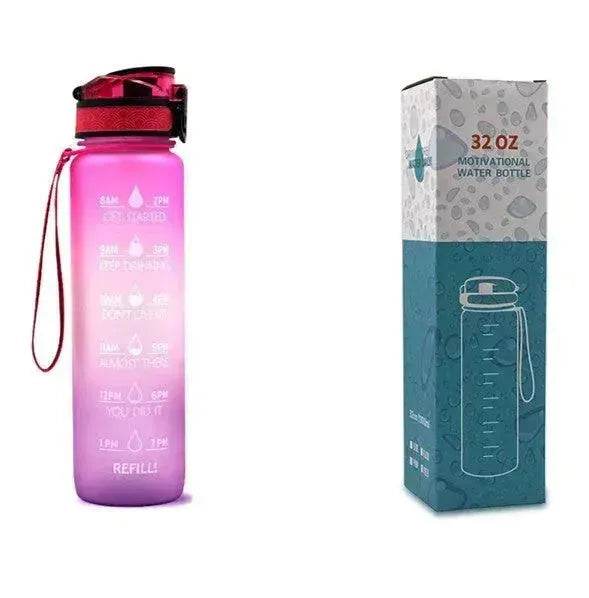1L Tritan Hydrated Water Bottle for Sport Fitness - EX-STOCK Canada