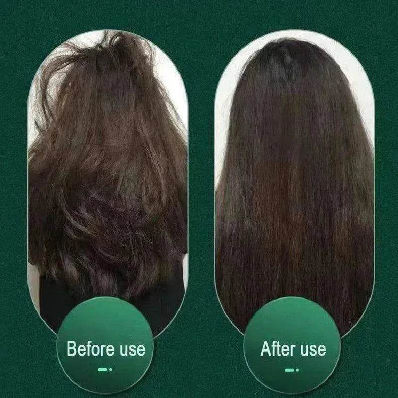 2-In-1 Hair Straightener Hot Comb - Dual-Use Rotating Electric Brush - EX-STOCK Canada