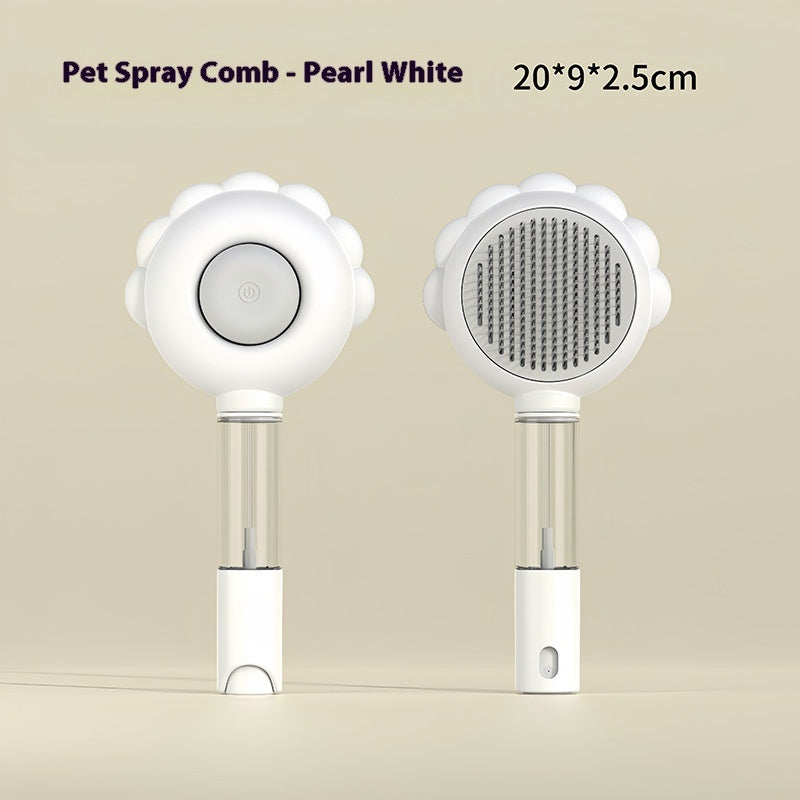 2 In 1 Self Cleaning Dog Brush Comb With Spray Pets Grooming Hair Remover Combs Brush Floating Hair Pet Grooming Brush Pet Products EX-STOCK Canada