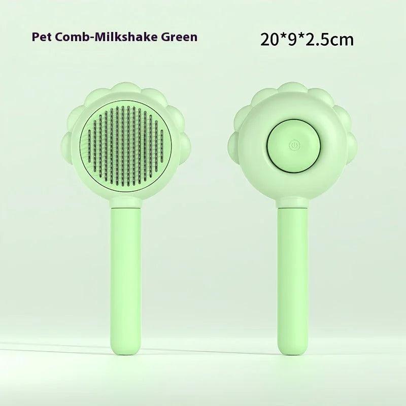 2 In 1 Self Cleaning Dog Brush Comb With Spray Pets Grooming Hair Remover Combs Brush Floating Hair Pet Grooming Brush Pet Products EX-STOCK Canada